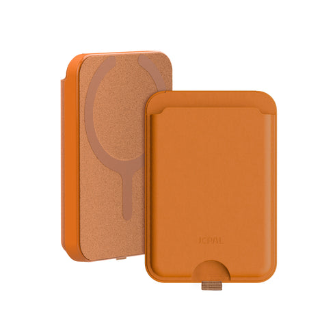 JCPal Cove Magnetic Wallet Stand for iPhone 15/14/13/12 Series MagSafe Compatible Phone Stand with Multiple Viewing Angles
